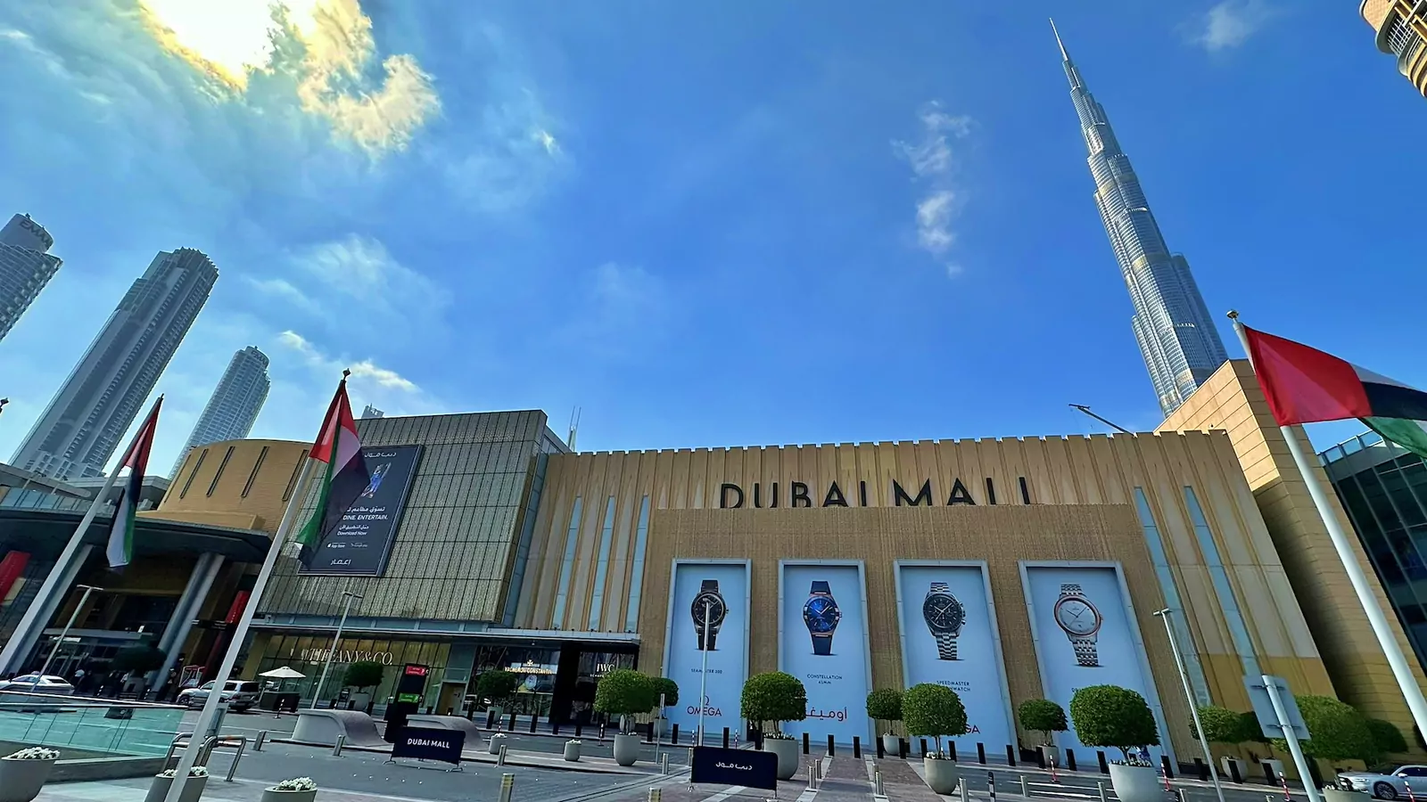 The Burj Khalifa and the Dubai skyline