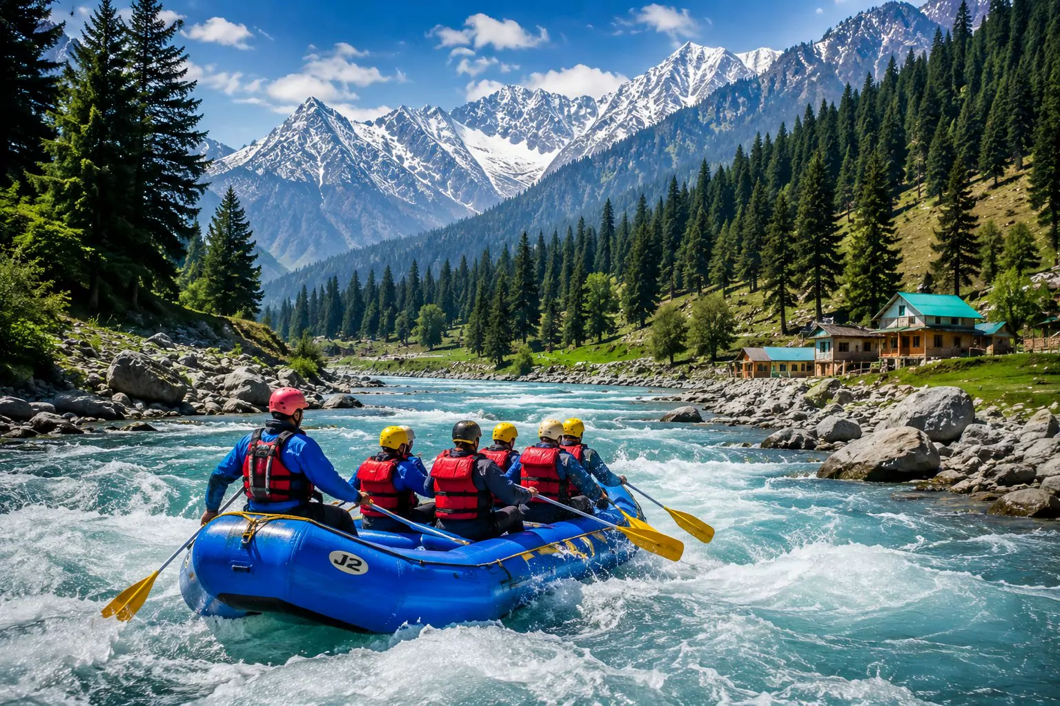 Rafting on the Lidder, Pahalgam